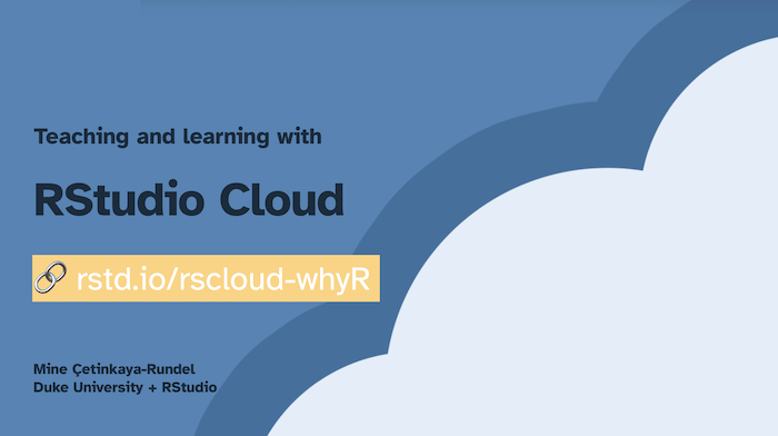 rstudio in the cloud